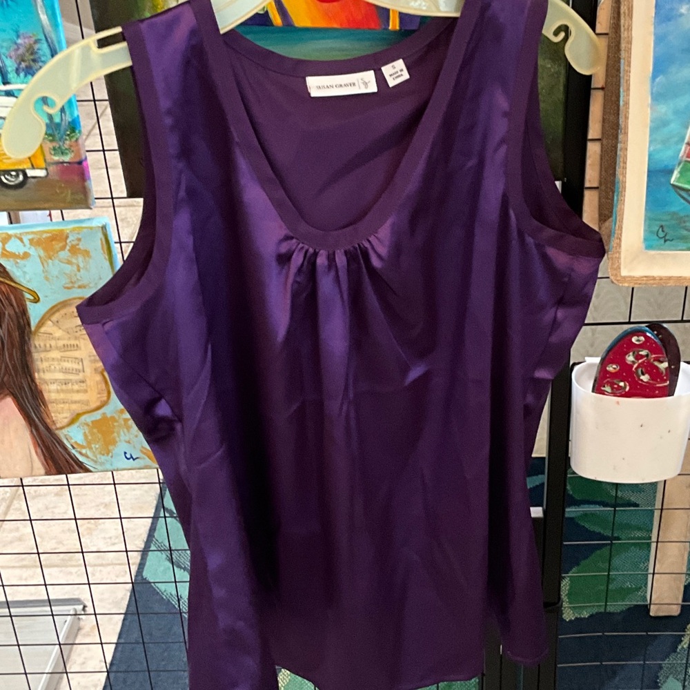 Susan Graver Deep Purple Tank Top